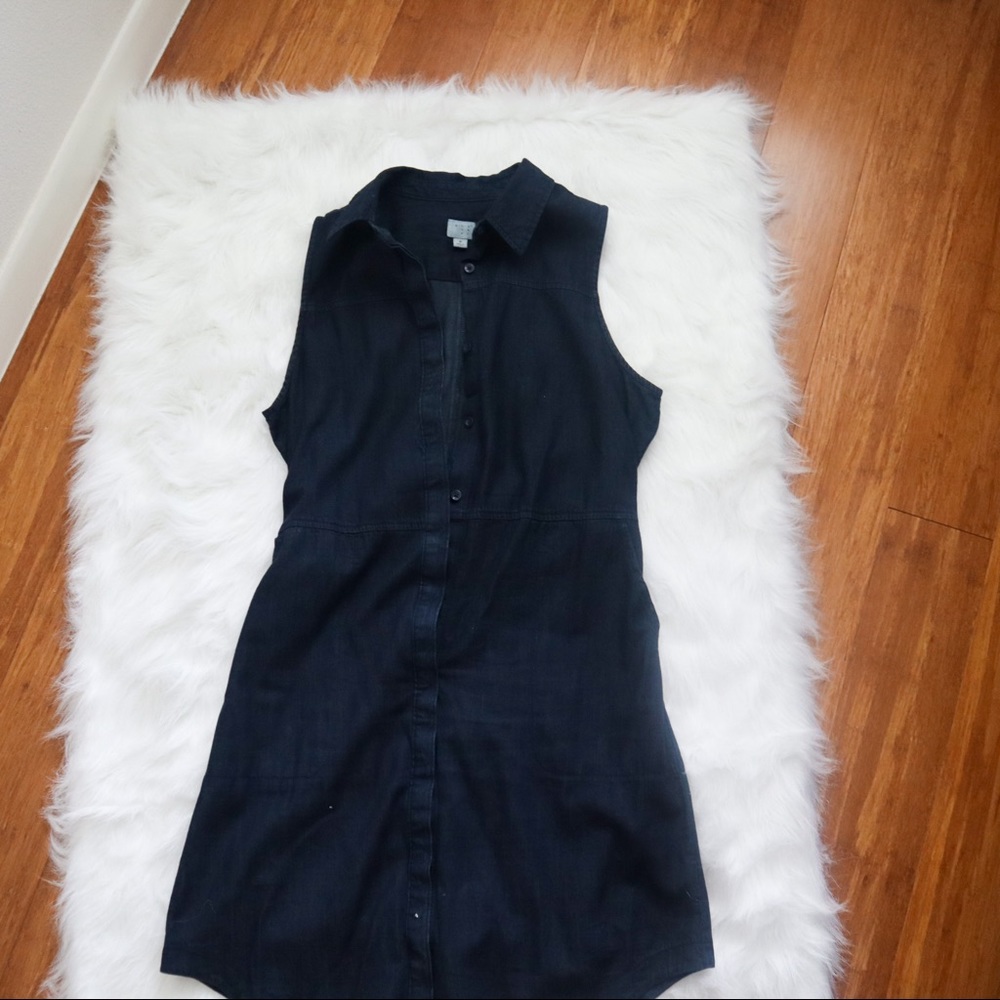 Denim shirt dress